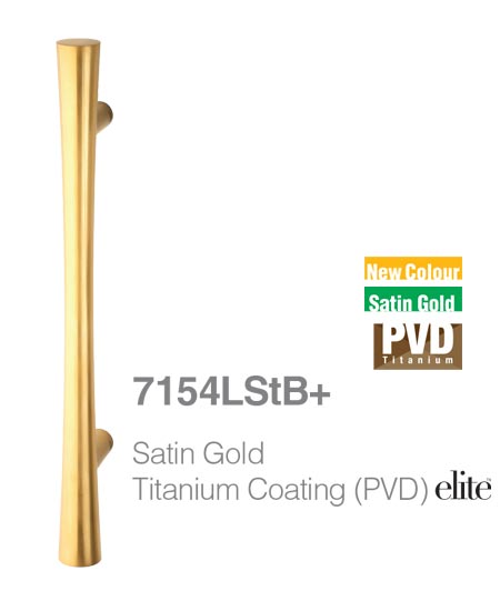 7154LStB+ Satin gold pull handle