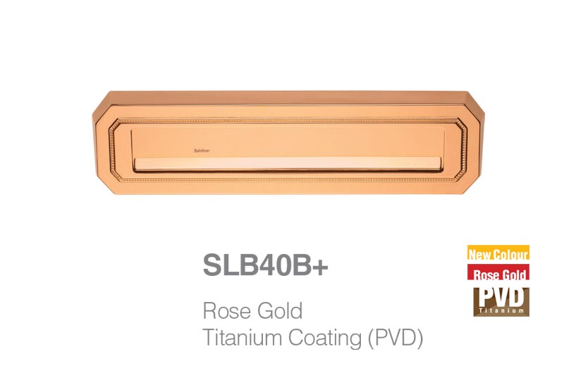 SLB40B+-rose-gold letter box plate