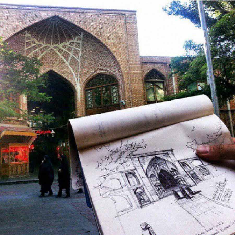 معماری بازار تبریز